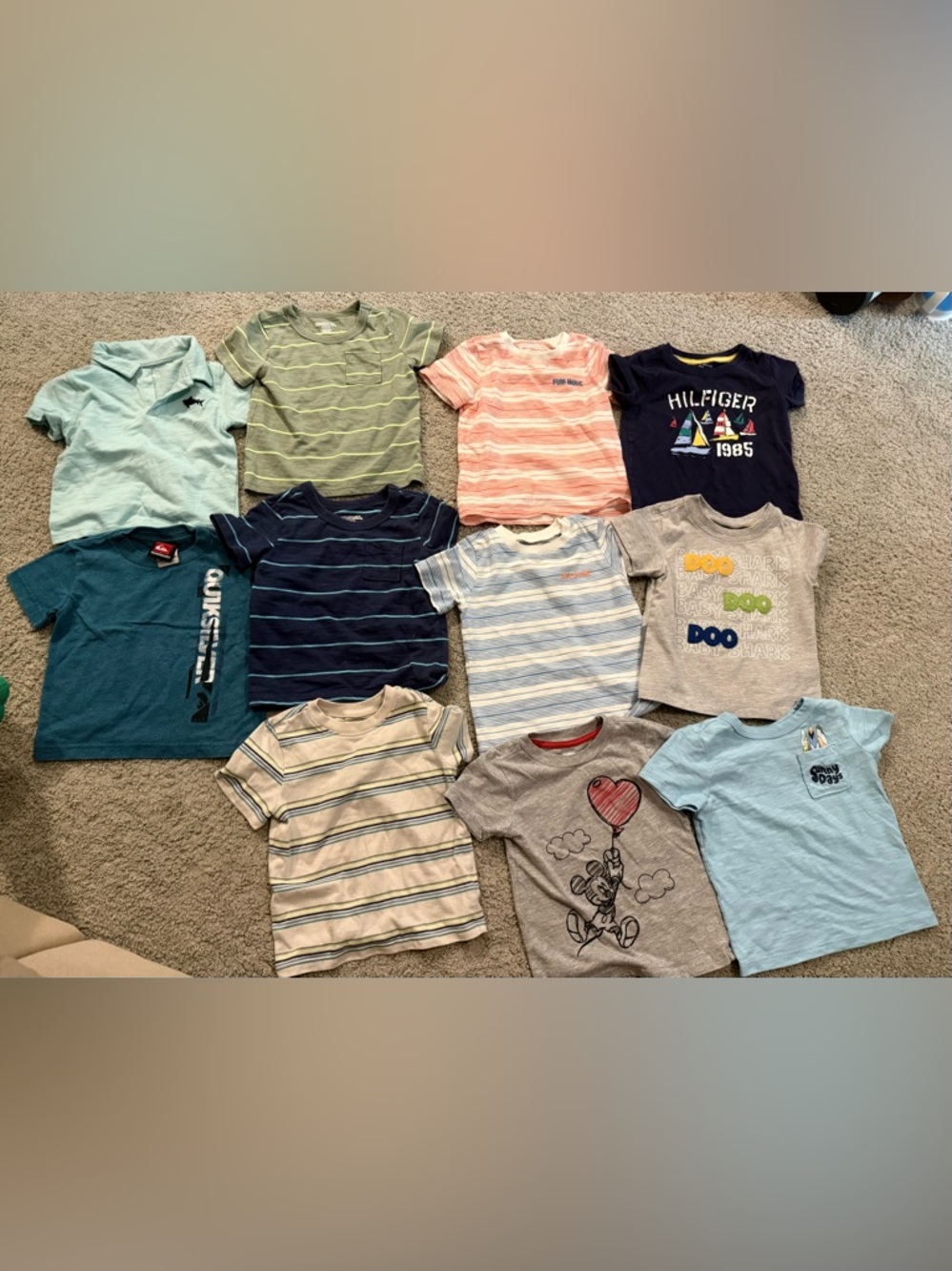 Bundle Boys' Short-Sleeve Tees - Blue, Navy & Light Blue Mix